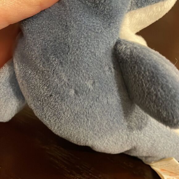 1996 Vintage Ty Beanie Baby Echo the Dolphin PVC Pellets Good Condition 9” long - Picture 8 of 9